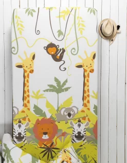 Linge De Lit Enfant Jungle Imprimé Animaux 1 Personne - Coton -Valeurs des doublures de lit. 100584 C01 zoomx vue3