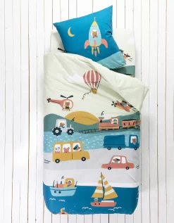 Linge De Lit Enfant Trafic Imprimé 1 Personne - Coton -Valeurs des doublures de lit. 100585 C01 zoomx vue6