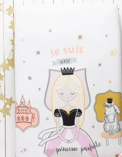 Linge De Lit Enfant Blanche Imprimé 1 Personne - Coton -Valeurs des doublures de lit. 100588 C01 zoomx vue3