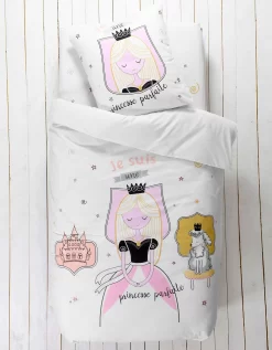 Linge De Lit Enfant Blanche Imprimé 1 Personne - Coton -Valeurs des doublures de lit. 100588 C01 zoomx vue6