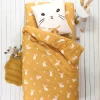 Linge De Lit Enfant Imprimé Lapinou 1 Personne - Coton Biologique