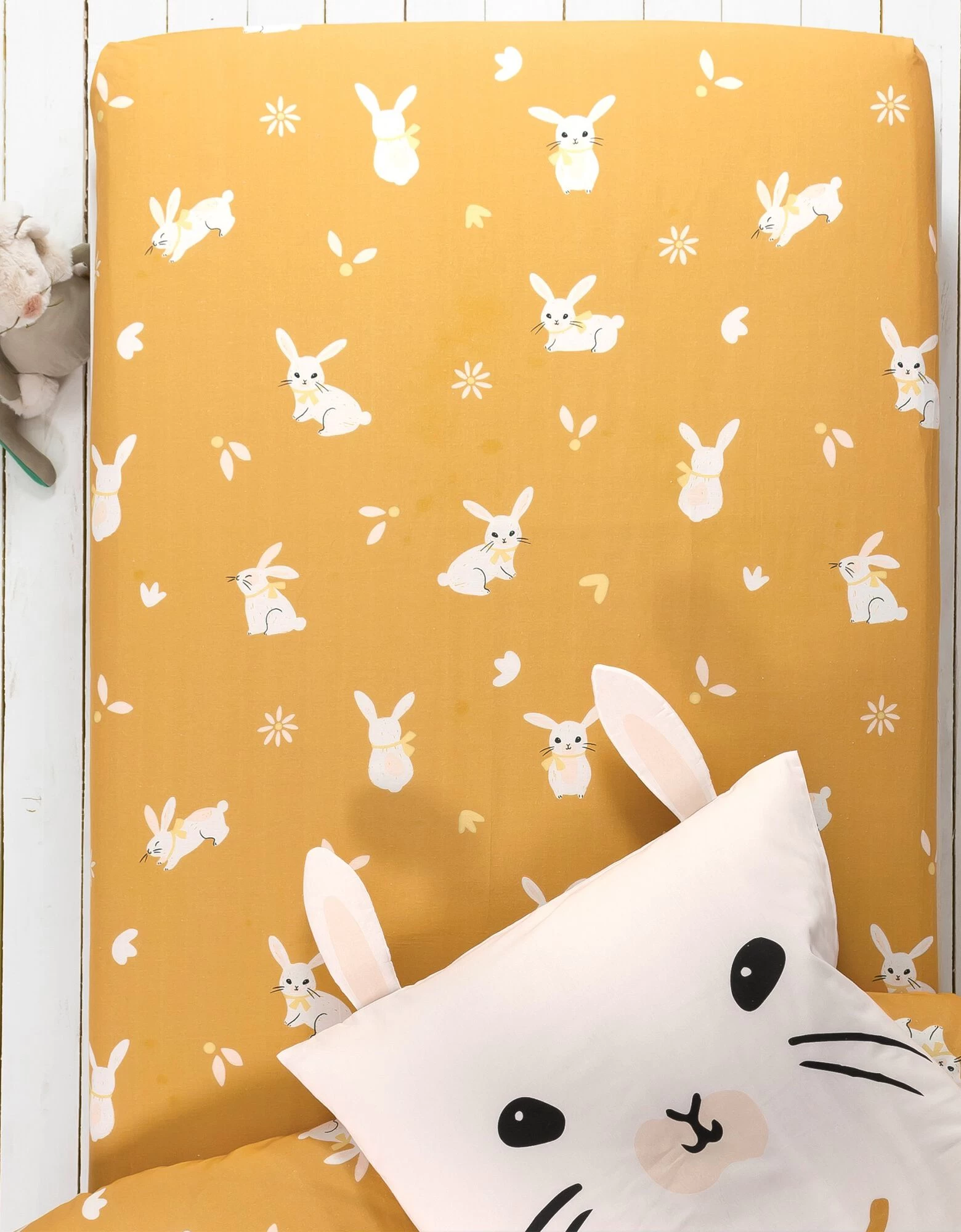 Linge De Lit Enfant Imprimé Lapinou 1 Personne - Coton Biologique 3 Linge De Lit Enfant Imprimé Lapinou 1 Personne - Coton Biologique – Image 3