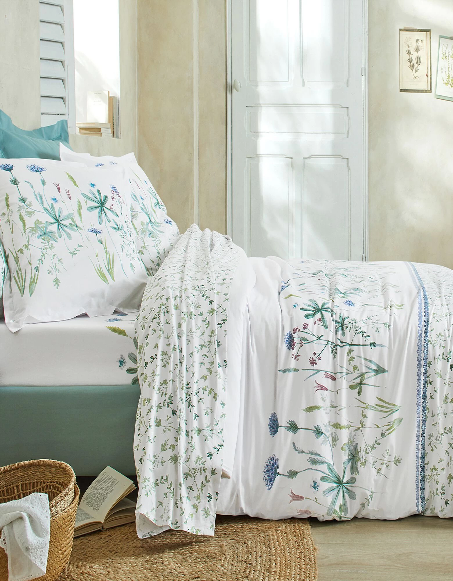 Linge De Lit Julie En Coton Imprimé Herbier 1 Linge De Lit Julie En Coton Imprimé Herbier