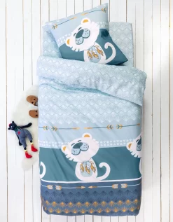 Linge De Lit Enfant à Motifs Chats Chaplu 1 Personne - Coton -Valeurs des doublures de lit. 100619 C01 zoomx vue7