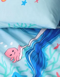 Linge De Lit Enfant à Motifs Sirènes Doris 1 Personne - Coton -Valeurs des doublures de lit. 100620 C01 zoomx vue6