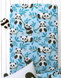 Linge De Lit Enfant Tao à Motifs Panda En Coton Biologique -Valeurs des doublures de lit. 100623 C01 zoomx vue3