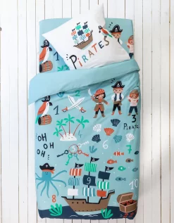 Linge De Lit Enfant Pirates Imprimé En Coton -Valeurs des doublures de lit. 100626 C01 zoomx vue4