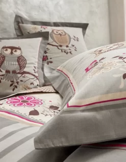 Linge De Lit Chouette Flanelle -Valeurs des doublures de lit. 100671 C00 zoomx vue6