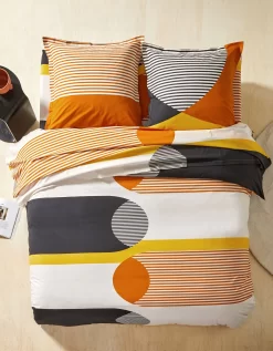 Linge De Lit Nico En Coton Imprimé Rayures Style Graphique 12 Linge De Lit Nico En Coton Imprimé Rayures Style Graphique -Valeurs des doublures de lit. 100842 C00 zoomx vue6