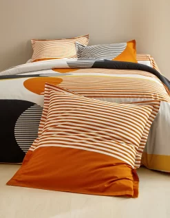 Linge De Lit Nico En Coton Imprimé Rayures Style Graphique 13 Linge De Lit Nico En Coton Imprimé Rayures Style Graphique -Valeurs des doublures de lit. 100842 C00 zoomx vue7