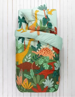 Linge De Lit Enfant Jurassi Coton - Imprimé Dinosaure 9 Linge De Lit Enfant Jurassi Coton - Imprimé Dinosaure -Valeurs des doublures de lit. 100903 C01 zoomx vue3