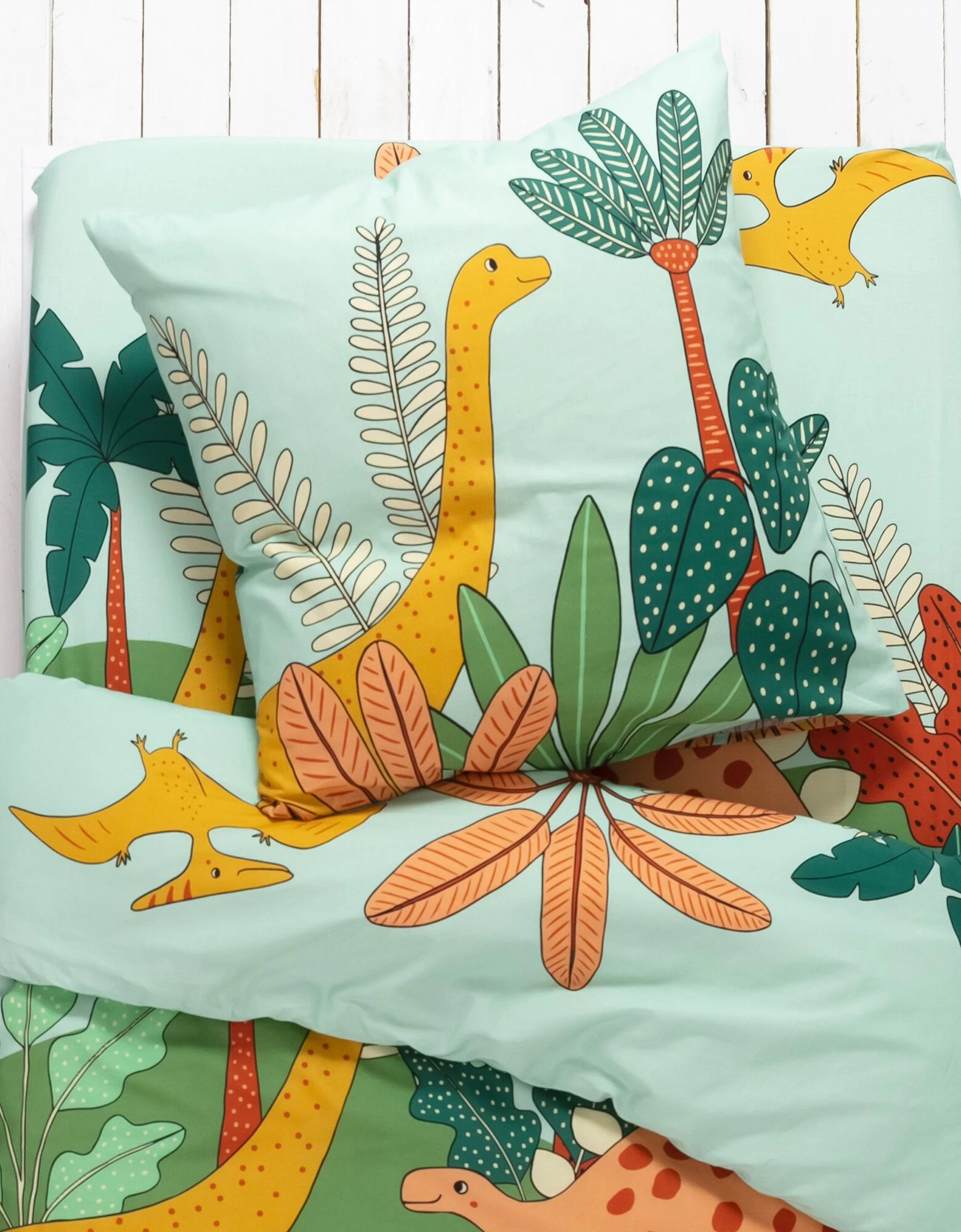 Linge De Lit Enfant Jurassi Coton - Imprimé Dinosaure 5 Linge De Lit Enfant Jurassi Coton - Imprimé Dinosaure – Image 5