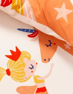 Linge De Lit Enfant Coton - Imprimé Princesse Et Licorne -Valeurs des doublures de lit. 100905 C01 zoomx vue6