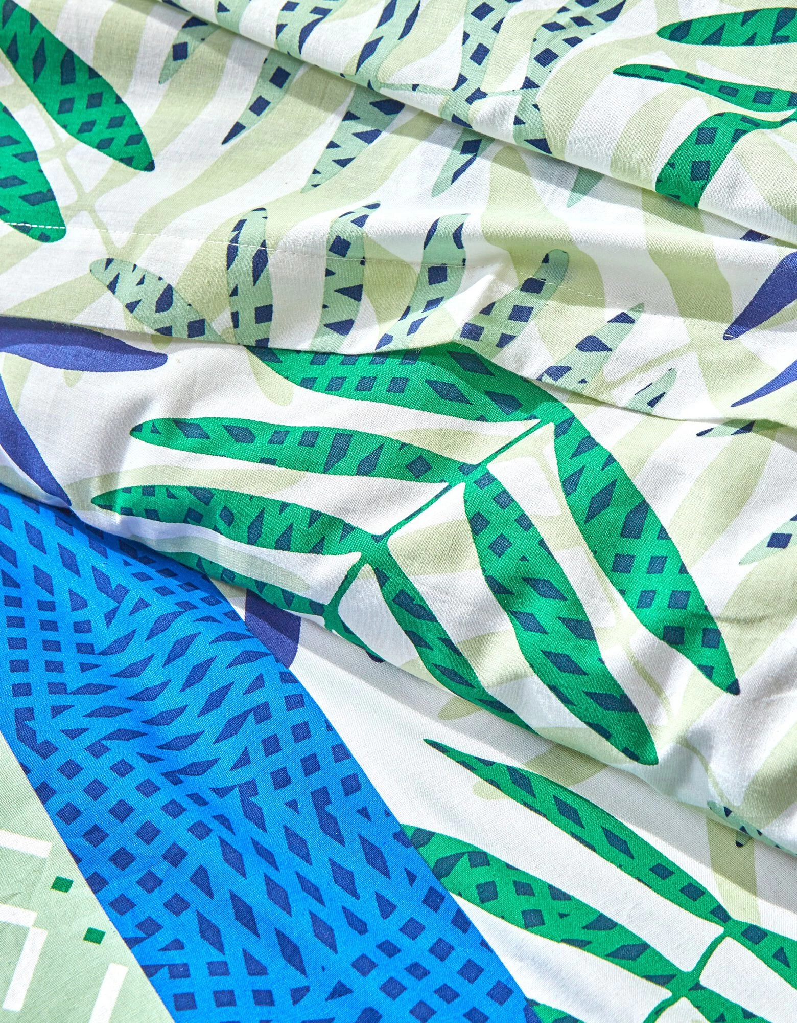 Linge De Lit Adèle Imprimé Feuillage Graphique - Coton 7 Linge De Lit Adèle Imprimé Feuillage Graphique - Coton – Image 7