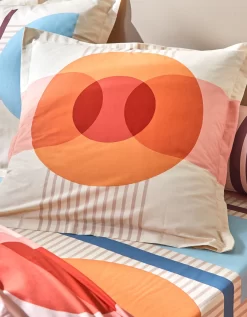 Linge De Lit Move Imprimé Géométrique Multicolore - Coton -Valeurs des doublures de lit. 100916 C01 zoomx vue3