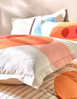 Linge De Lit Move Imprimé Géométrique Multicolore - Coton -Valeurs des doublures de lit. 100916 C01 zoomx vue6