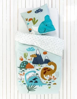 Parure De Lit Dinosaure Relief - Coton -Valeurs des doublures de lit. 100971 C01 zoomx vue7