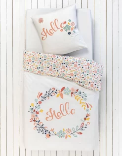 Parure De Lit Hello Fleurs Tulle - Coton -Valeurs des doublures de lit. 100975 C01 zoomx vue7