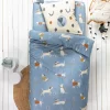Linge De Lit Enfant Dalma - Coton Biologique Imprimé Chiens