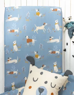 Linge De Lit Enfant Dalma - Coton Biologique Imprimé Chiens -Valeurs des doublures de lit. 100988 C01 zoomx vue4