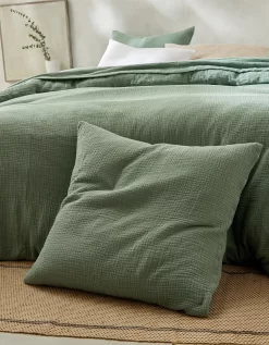 Linge De Lit Uni En Triple Gaze De Coton -Valeurs des doublures de lit. 101130 C04 zoomx vue4