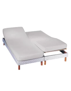 Drap-housse Uni Sommier Articulé Jersey Bonnets 27 Cm