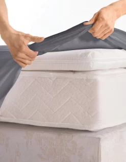 Drap-housse Uni Polyester - Coton Bonnet 32 Cm