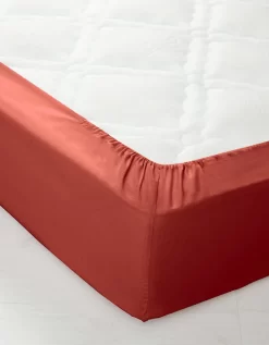 Drap-housse Uni Percale Bonnets 40 Cm