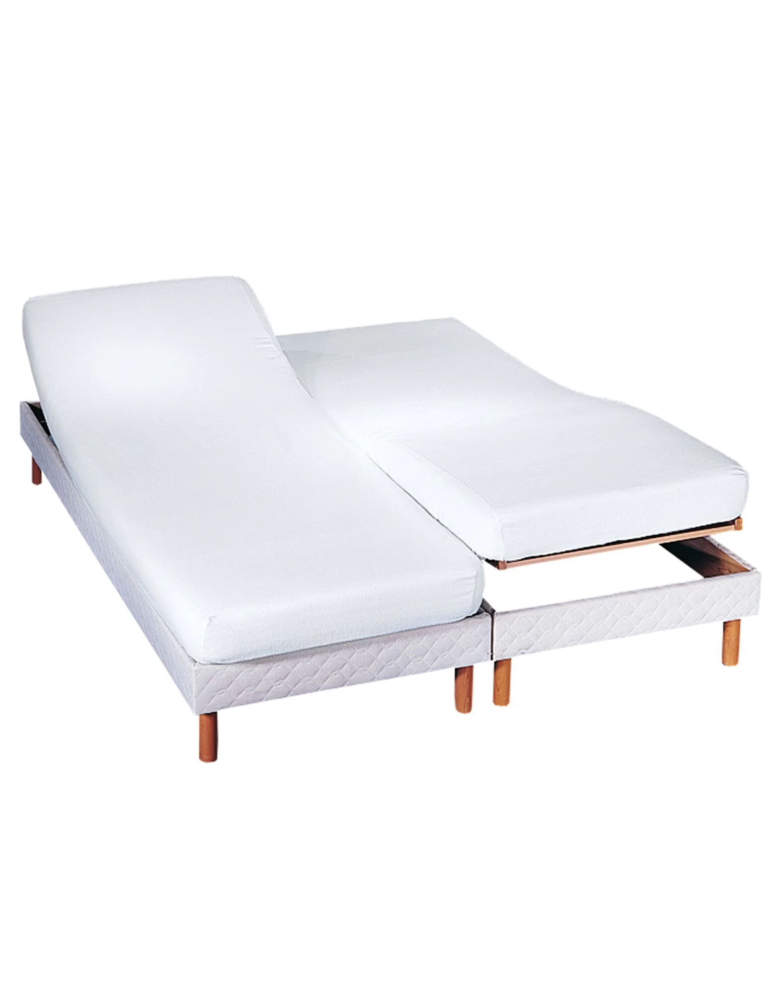 Protège-matelas Tête Et Pieds Relevables Molleton Absorbant Irrétrécissable 1 Protège-matelas Tête Et Pieds Relevables Molleton Absorbant Irrétrécissable