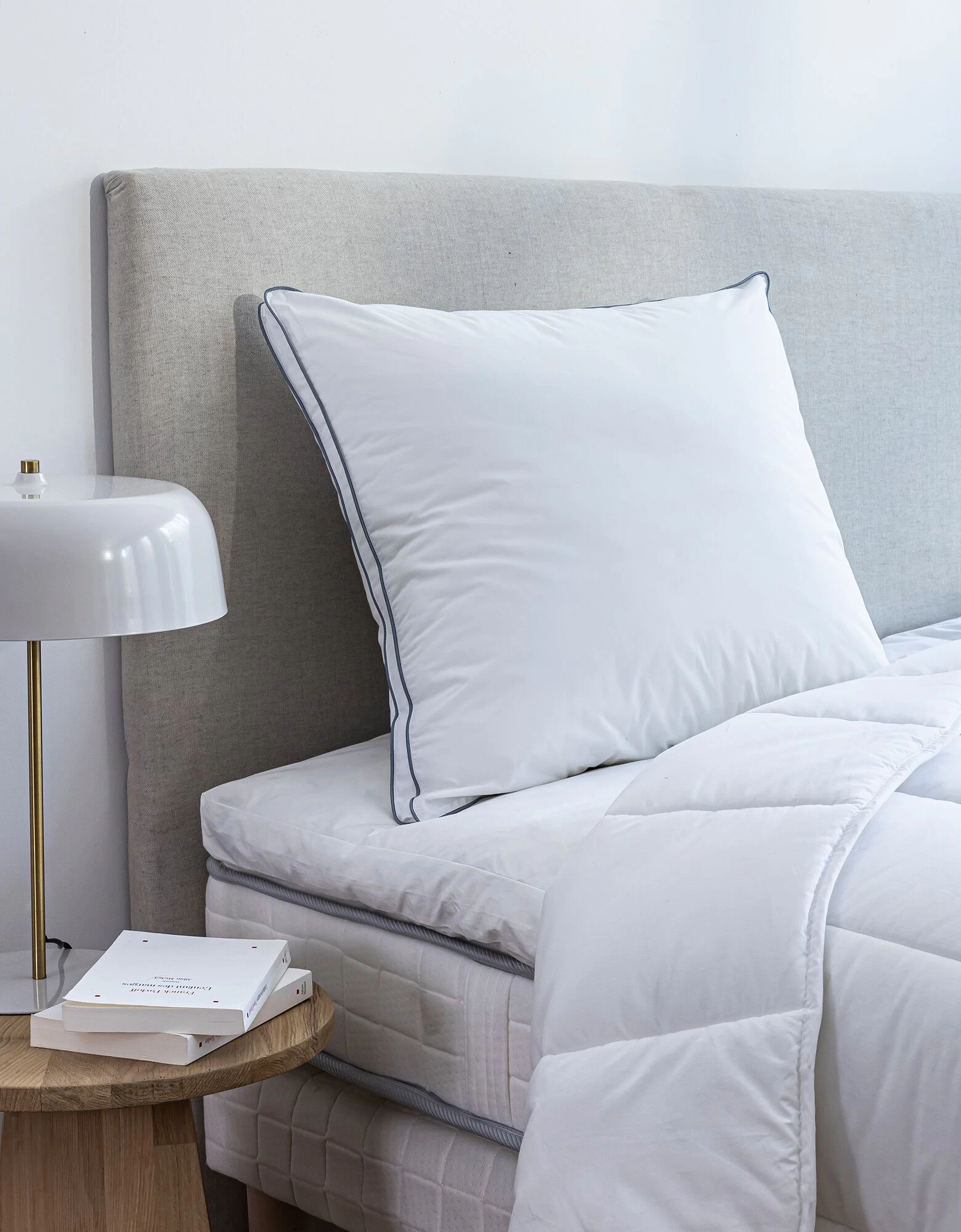 Oreiller Percale Coton Microgel Ferme 2 Oreiller Percale Coton Microgel Ferme â Image 2