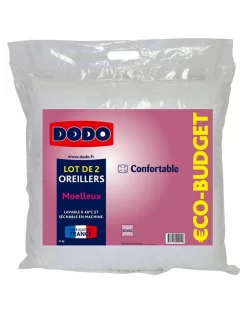 Oreiller Eco Budget Dodo® - Lot De 2 -Valeurs des doublures de lit. 111767 C01 zoomx vue4