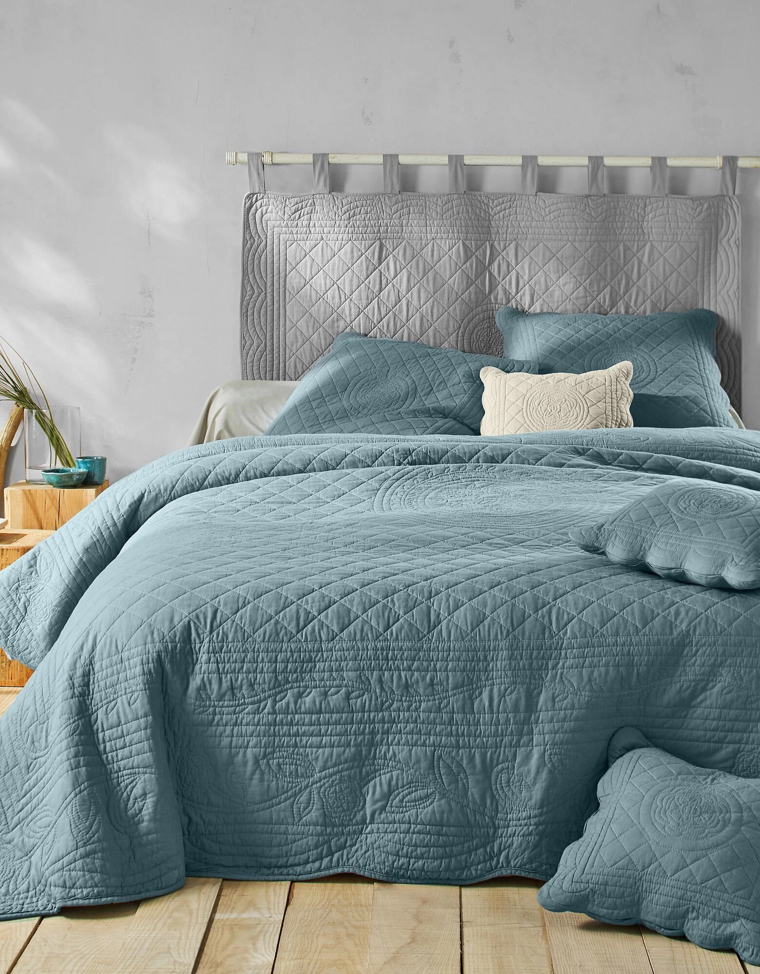 Couvre-lit Uni Style Boutis Cassandre 1 Couvre-lit Uni Style Boutis Cassandre