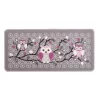 Tapis Cuisine Gris Imprimé Chouettes