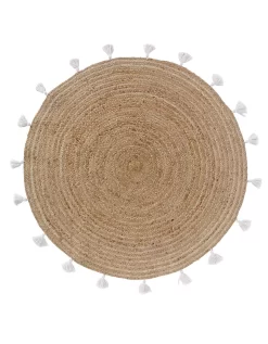 Tapis Rond En Jute Avec Pompons De Couleur 8 Tapis Rond En Jute Avec Pompons De Couleur -Valeurs des doublures de lit. 291012 C02 zoomx vue4