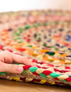 Tapis Rond En Jute Et Coton 7 Tapis Rond En Jute Et Coton -Valeurs des doublures de lit. 291074 C01 zoomx vue3