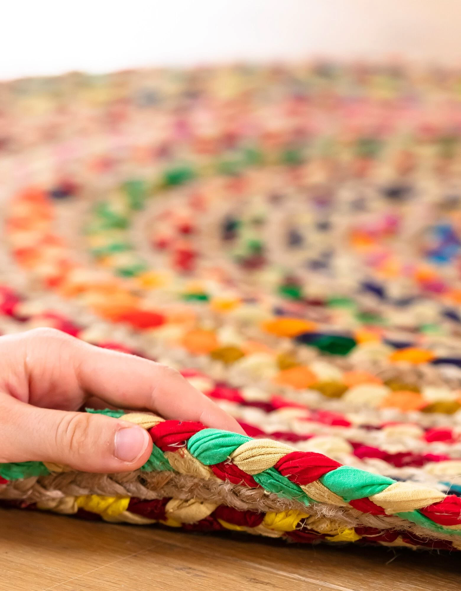 Tapis Rond En Jute Et Coton 3 Tapis Rond En Jute Et Coton – Image 3