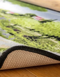 Tapis Cuisine Motif Mas Provençal -Valeurs des doublures de lit. 291076 C01 zoom detailRFP