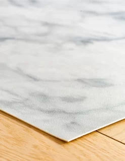 Tapis Vinyle Effet Marbre Blanc -Valeurs des doublures de lit. 291111 C01 zoomx vue3