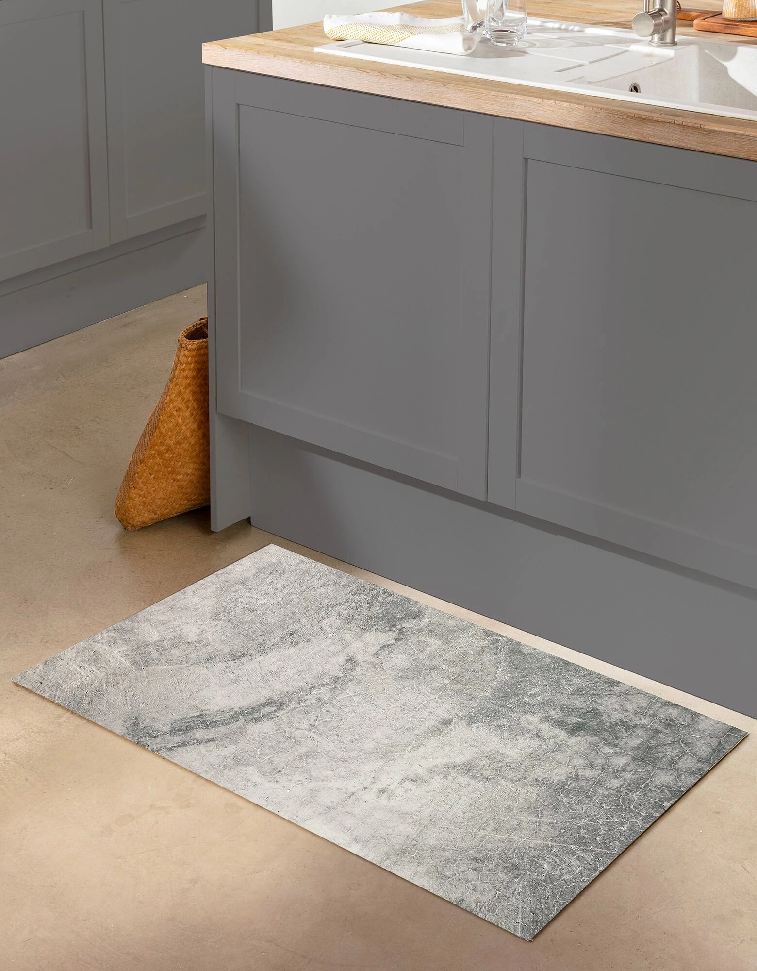 Tapis Vinyle Effet Béton Ciré 2 Tapis Vinyle Effet Béton Ciré – Image 2