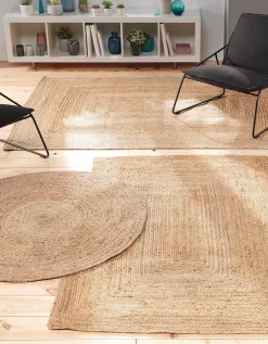 Tapis Rectangulaire Uni En Jute