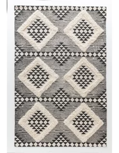 Tapis Imprimé Tufté Eko Noir/naturel -Valeurs des doublures de lit. 291164 C01 zoomx vue4