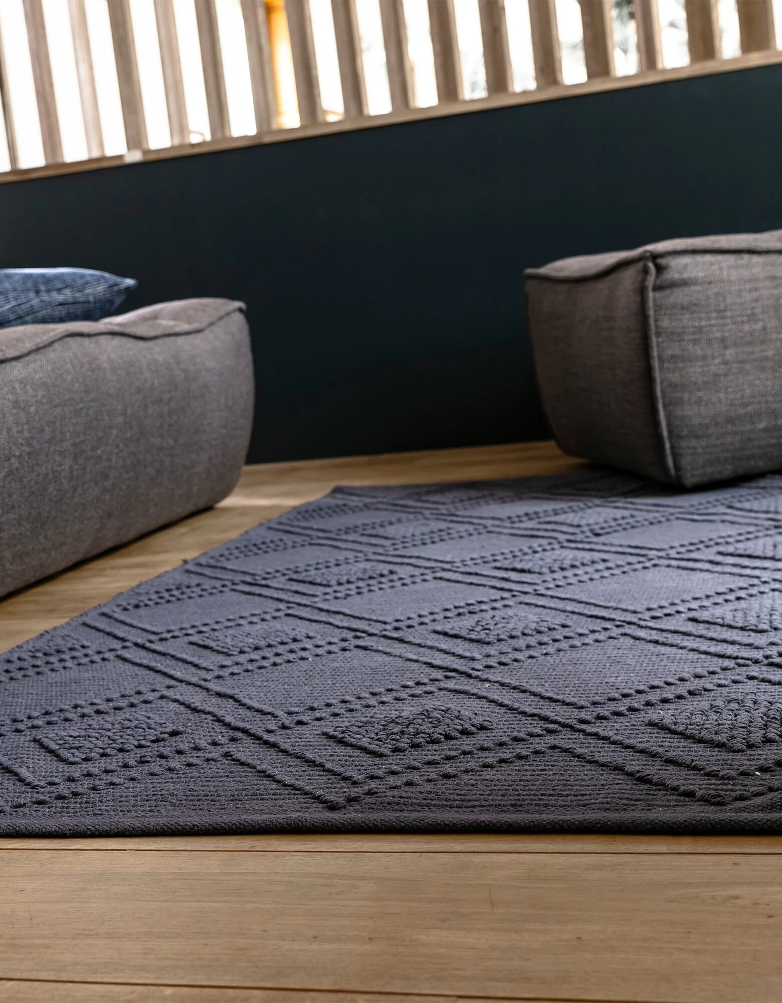 Tapis Bouclette En Coton Imprimé 2 Tapis Bouclette En Coton Imprimé – Image 2