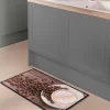 Tapis De Cuisine Velours Motif Café