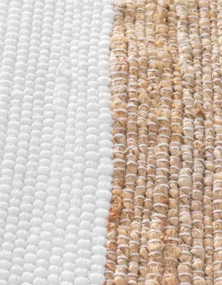 Tapis Rectangulaire Rayé Bicolore à Franges -Valeurs des doublures de lit. 291190 C01 zoom detailRFP