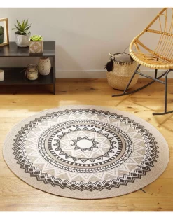 Tapis Rond Imprimé Ethnique 6 Tapis Rond Imprimé Ethnique -Valeurs des doublures de lit. 291191 C01 zoomx vue3