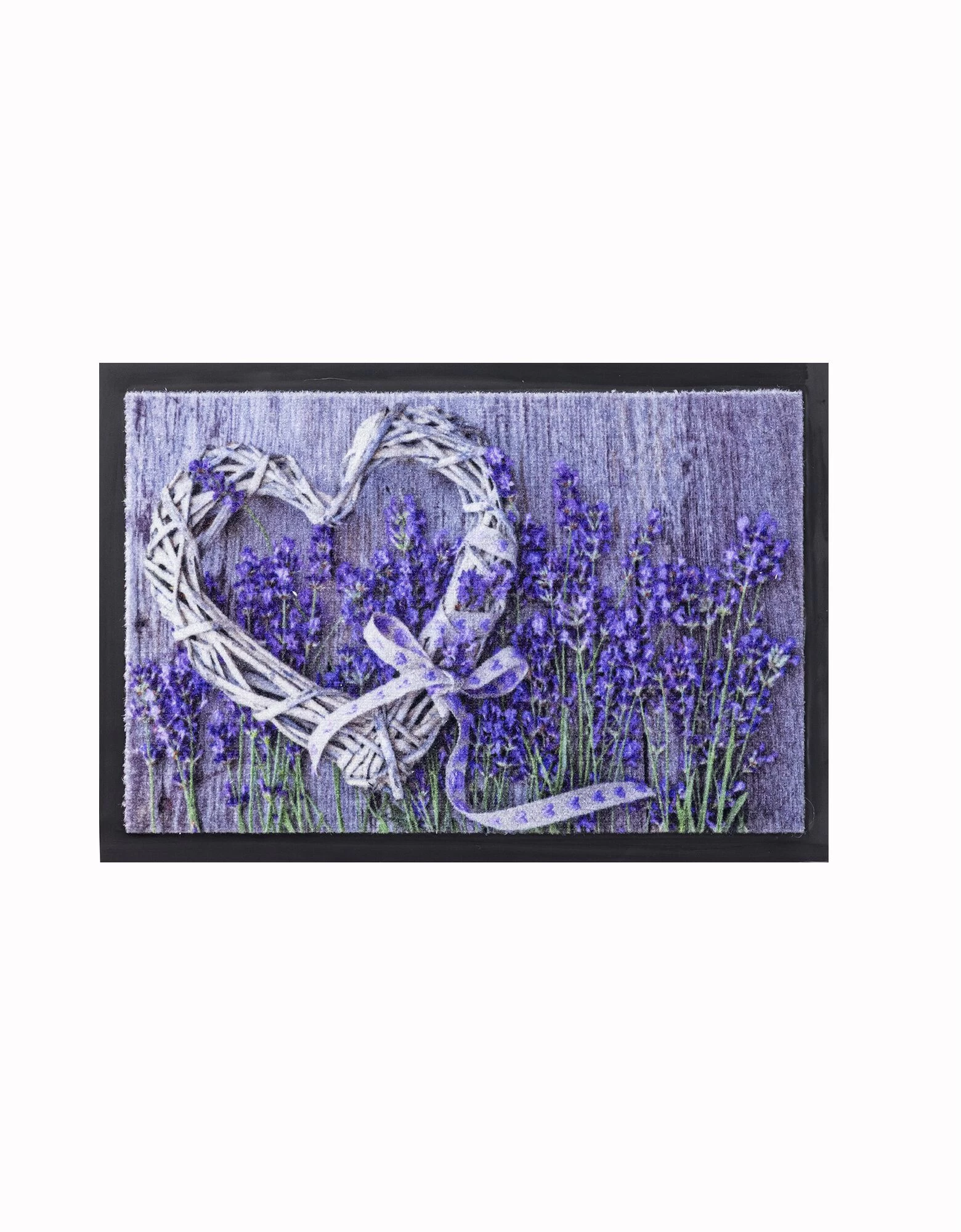 Tapis Anti-poussière Imprimé Coeur Lavande 1 Tapis Anti-poussière Imprimé Coeur Lavande