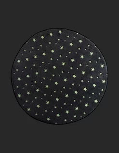Tapis Flanelle Imprimé étoiles Phosphorescentes - Rond -Valeurs des doublures de lit. 291259 C01 zoomx vue4
