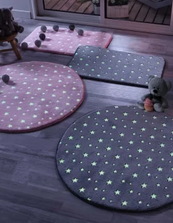 Tapis Flanelle Imprimé étoiles Phosphorescentes - Rectangulaire -Valeurs des doublures de lit. 291260 C01 zoomx vue3