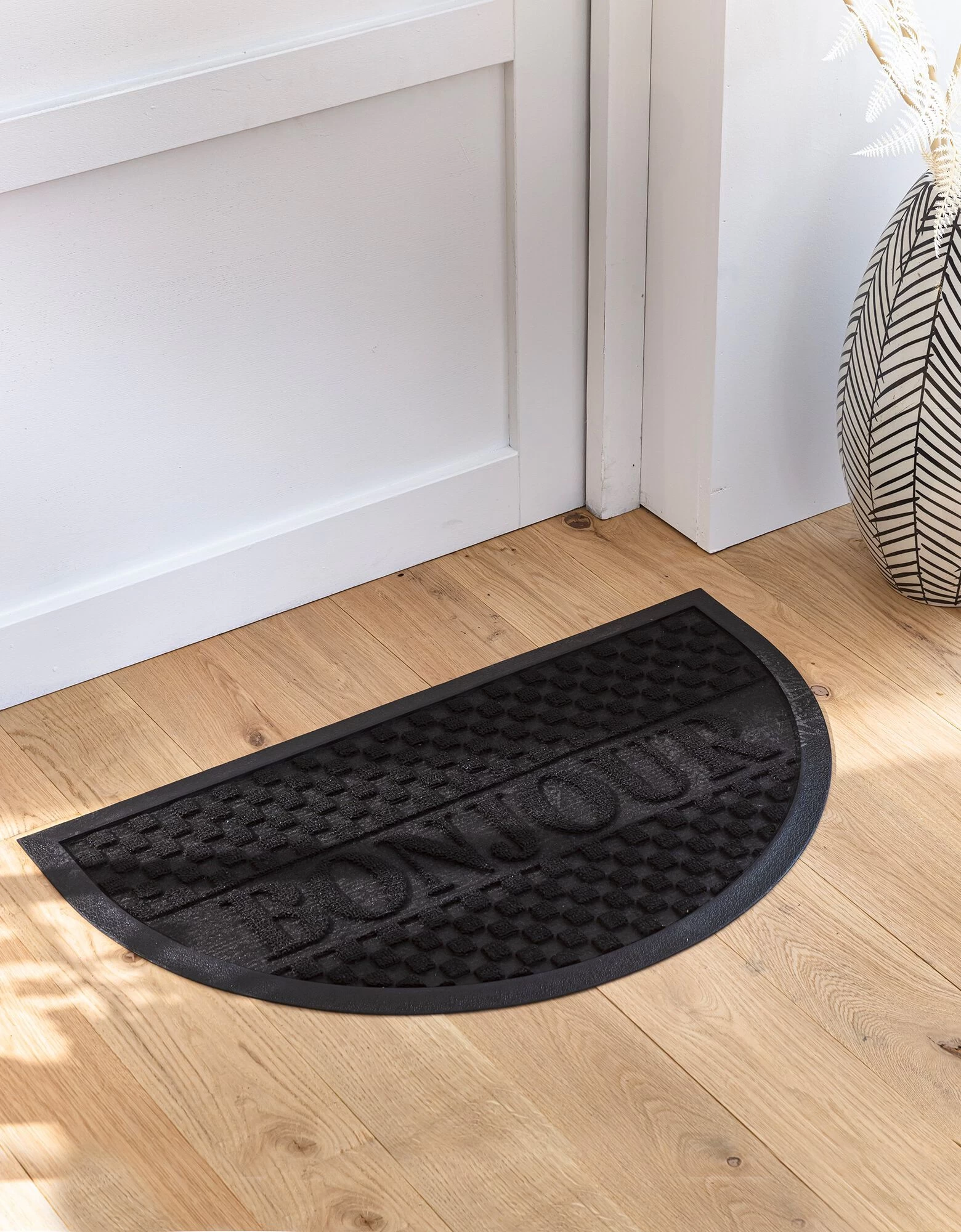 Tapis Entrée Demi Lune Antipoussière "bonjour" 2 Tapis Entrée Demi Lune Antipoussière "bonjour" – Image 2