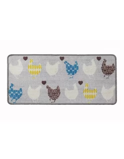 Tapis Cuisine Motif Poules Et Coeurs -Valeurs des doublures de lit. 291460 C01 zoomx vue3